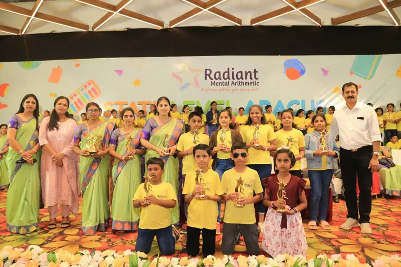 Radiant mentors and students gathered for a group photograph after an event